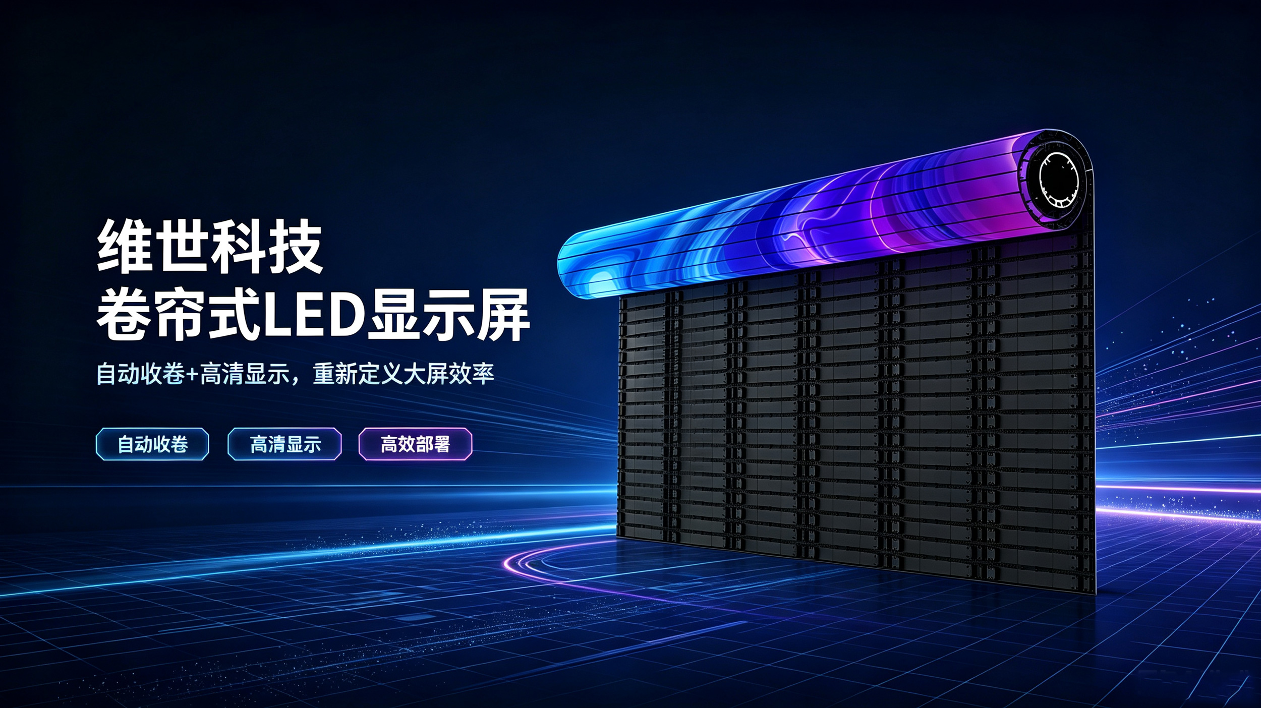 卷帘式LED显示屏适合临时活动搭建吗?