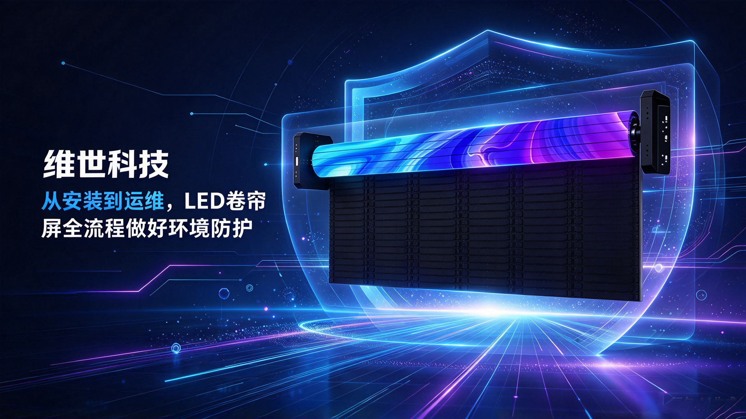高粉尘、高潮湿环境，LED卷帘屏如何做好环境防护?